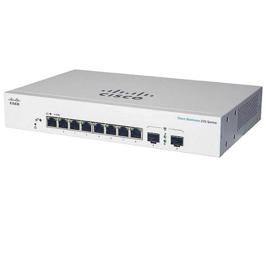 8-Port Gigabit Smart Switch CISCO CBS220-8T-E-2G
